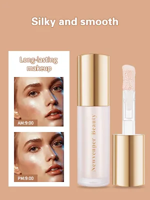 Highlighter stick with brush highlight liquid for the cheeks long -lasting and smooth creamy formula liquid highlighter highlighter wall 04 8 ml (1 Pack) - product information 3