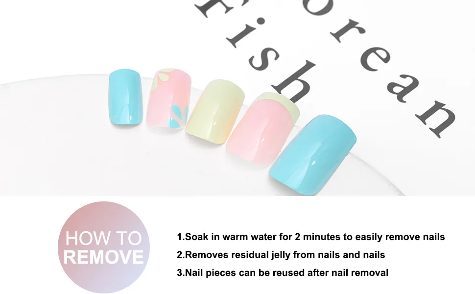 Sethexy Short Square False Nails French Press on Nails 24Pcs Acrylic Nails Stick on for Women and Girls Mint Green - Sethexy