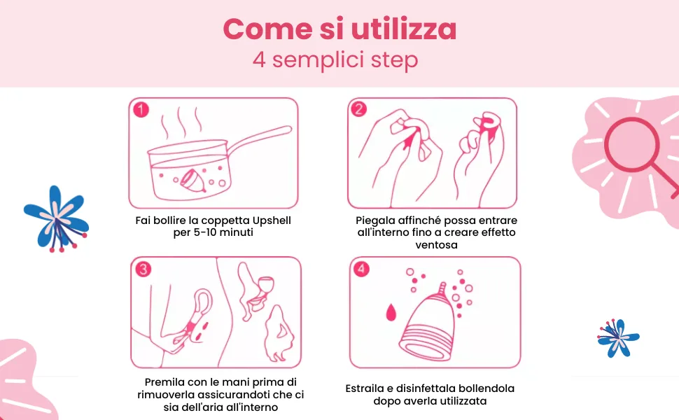 Upshell soft menstrual cup - reusable and washable - the comfortable and safe menstrual cup (L violet) 1 piece (1 Pack) violet - upshell menstruationstasse