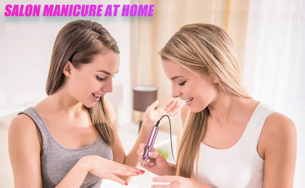 Electric Nail Drill, Portable Electric Nail File, Professional Acrylic Nail Drill Nail Drill Machine for Manicure, Pedicure pink - nail drill