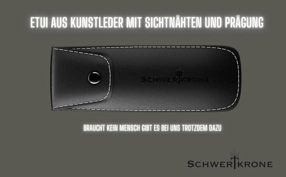 Schwertkrone razor men with 100 premium replacement blades + case (black) - product information 4