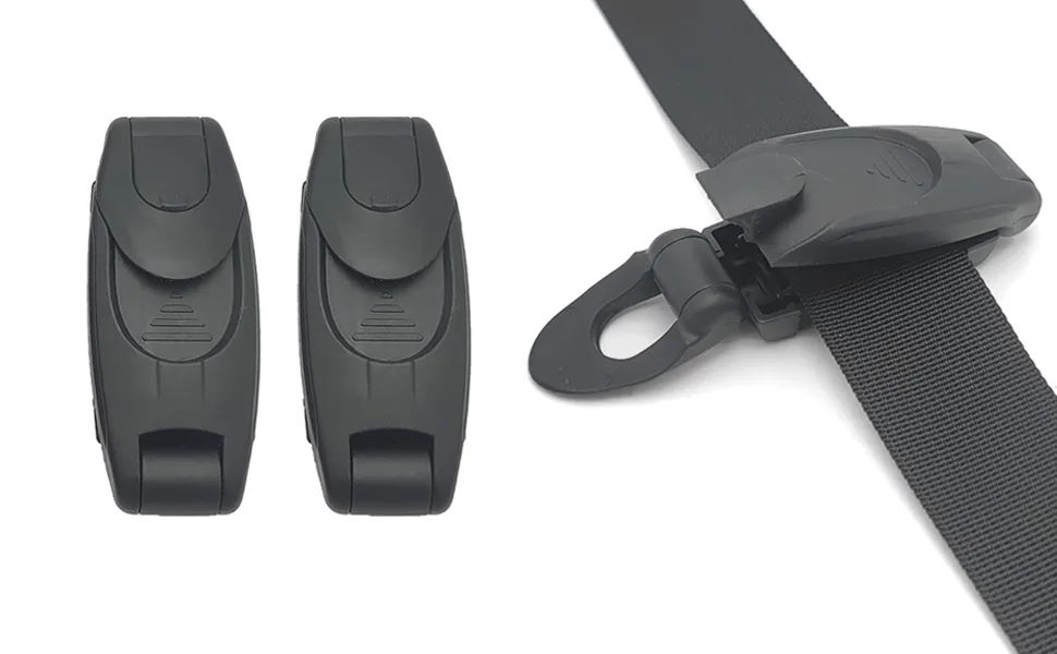 Multipurpose Seat Belt Clip Universal Seat Belt Adjuster Car Shoulder Belt Positioner Locking Clips (2 Pack) - product information 2