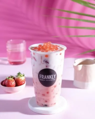 FRANKLY Popping Boba - For bubble tea yoghurt cakes and desserts (peach 450g) - Frankly Bubble Tea