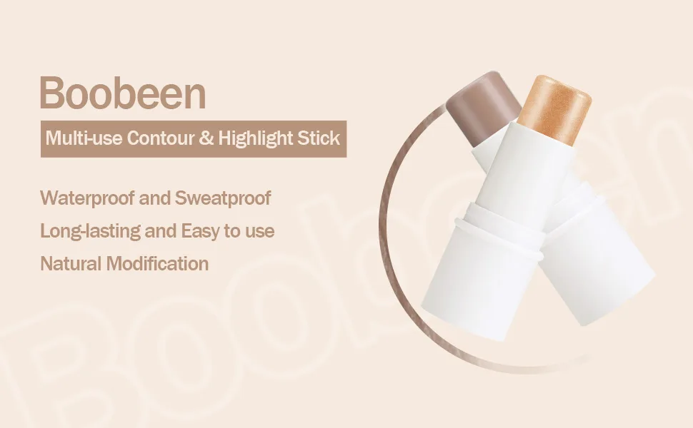 Boobees Multi Stick Highlighter and Contour Integrated Cream Makeup Stick for Contour & Highlighter Cosmetics Multi Stick for Women Smooth 03 10 G (1 Pack) - product information 1