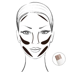 Boobees Multi Stick Highlighter and Contour Integrated Cream Makeup Stick for Contour & Highlighter Cosmetics Multi Stick for Women Smooth 03 10 G (1 Pack) - product information 3
