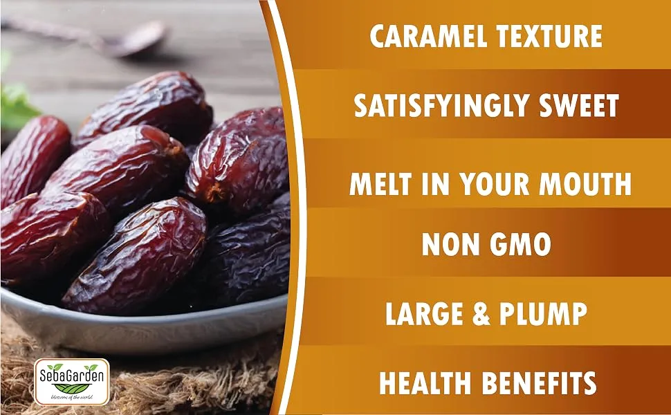 Seba Garden- Medjoul dates in premium quality 1000 g Large Medjool dates 1 kg (1 pack) - Medjool Dates 2