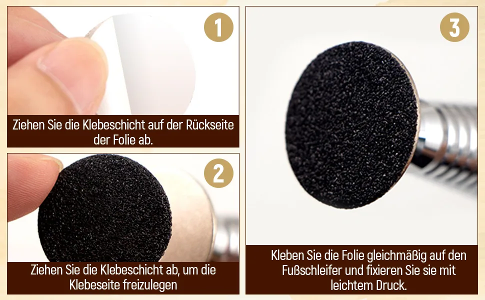 Perfeclan 120pcs Replacement Sandpaper Discs Pad Callus Removal Pedicure Foot File Tools Accessories for Electric Foot File 100 Medium+180 Fine - Ersatz-Sandpapier-Scheiben-Pad für elektrische Hornhautentferner