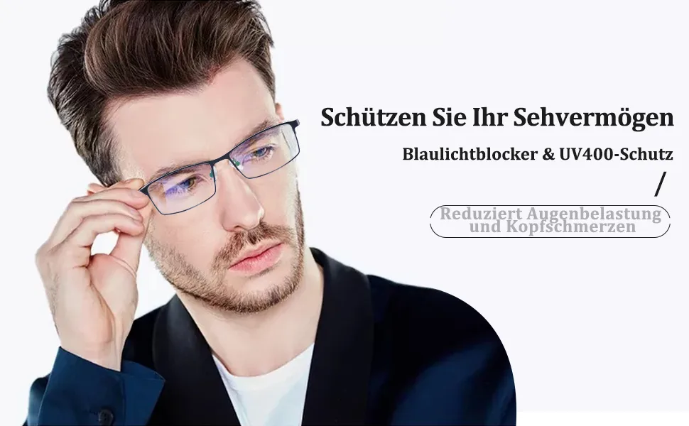 ALWAYSUV 3 Pack Reading Glasses Blue Light Blocking Reading Glasses Black Full Frame Professer Reading Glasses for Men Black 1.5 x - product information 2