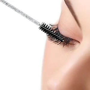 G2plus 300 pieces disposable eyelash brush crystal eyelash brushes eyelash applicator brush for mascara eyelash extension 300 pieces (1 Pack) glitter black - wimpernbürsten einweg