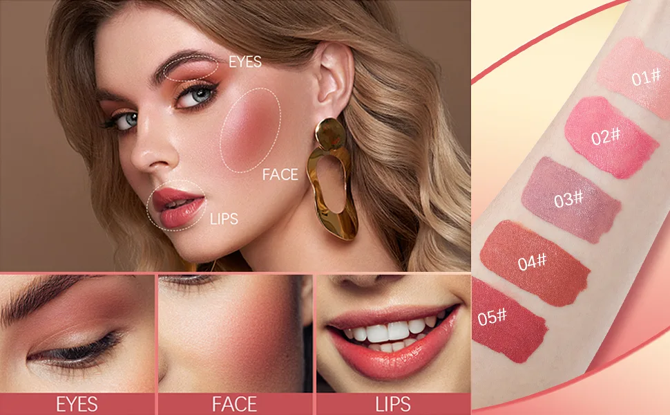Erinde soft Pinch Dewy Liquid Cream Blush Soft Velvet Silk Texture Long Lasting Buildable and Blendable Moisturising Face Blusher Pen for Cheeks 02# 1 piece (2 -pack) - liquid blush blush makeup liquid makeup cream blush, liquid blush bulk