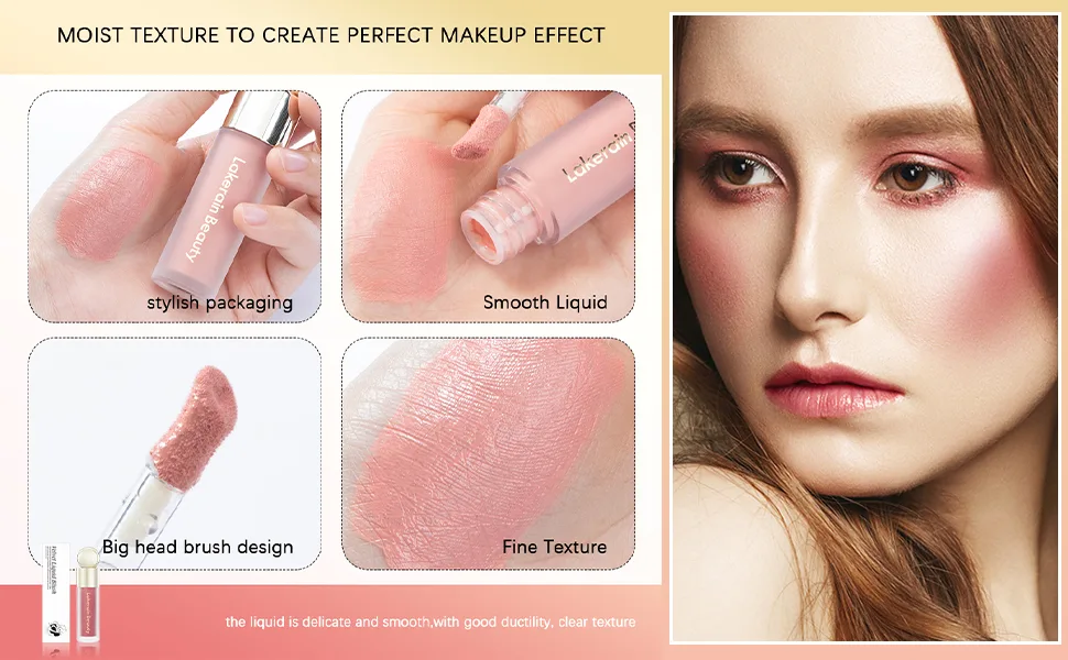 Erinde soft Pinch Dewy Liquid Cream Blush Soft Velvet Silk Texture Long Lasting Buildable and Blendable Moisturising Face Blusher Pen for Cheeks 02# 1 piece (2 -pack) - liquid blush blush makeup liquid makeup cream blush, liquid blush bulk