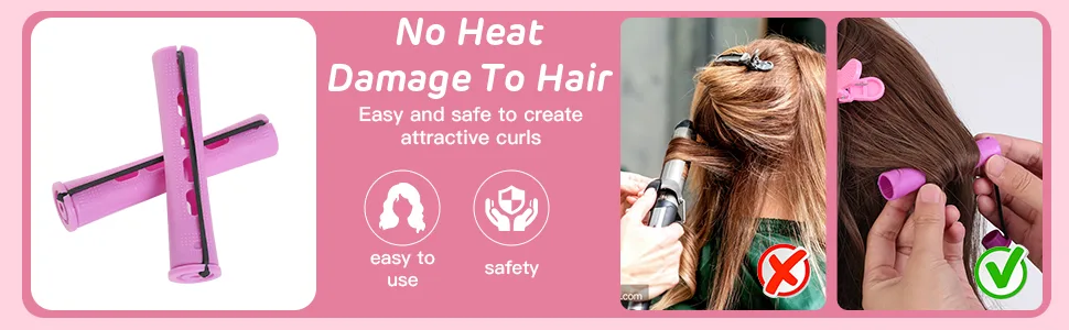 80 Pieces Hair Perm Rods Short Cold Wave Rods Plastic Perming Rods Hair Curling Rollers with Tail Comb & HairClips for Hairdressing Styling(Purple) - cold wave rods