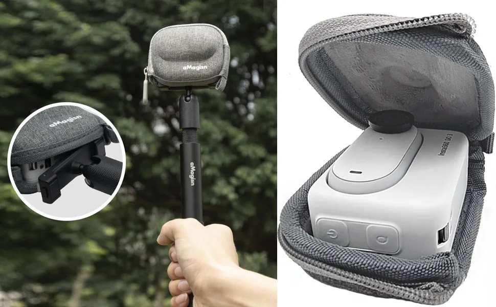 Honbobo Bag Mini Case Protective Bag Accessories compatible with Insta360 GO 3/GoPro Hero 12 11 10/DJI Osmo Action 4 3 - product information 5