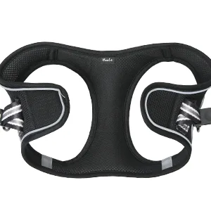 Heele dog harness adjustable anti train dishes reflective breathable dishes dogs light breast dishes small dogs for walking training reflective black m m (1 Pack) r-black - product information 8