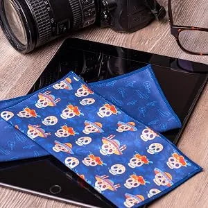 Microfiber cloths in a pack of 2 - glasses cleaning cloths with Fruits motif 30x40cm - Edison & King, Mikrofaser, Motiv