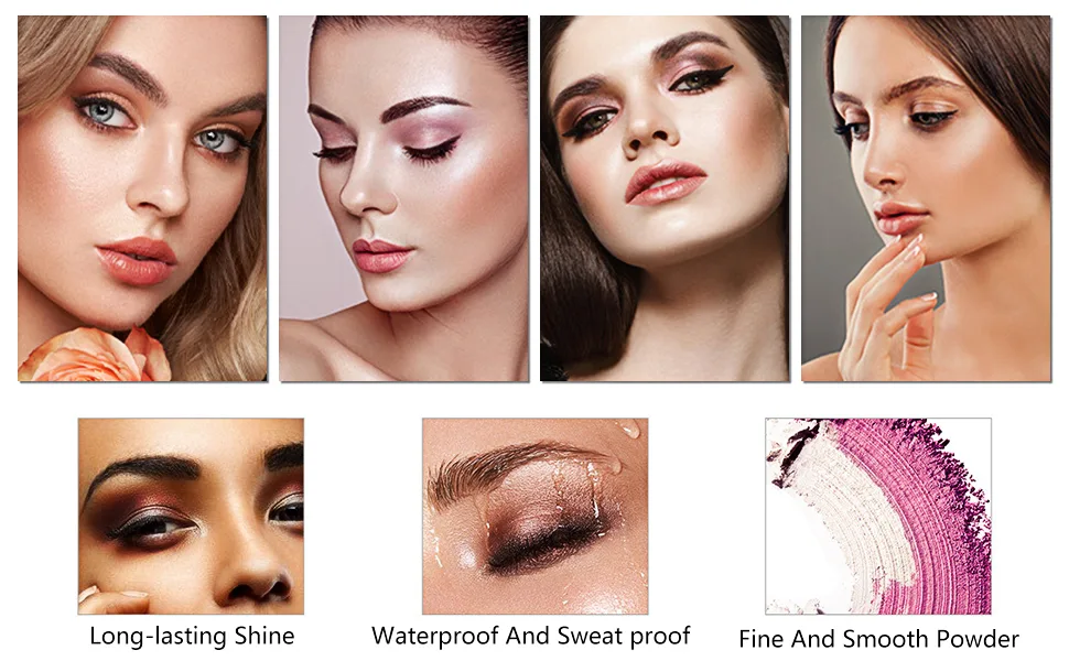 Miioto Eyeshadow Stick Set 3 PCs Shadow Makeup Pen Cream Pencil Crayon Eyeshadow Pen With Brush Eye Brightener Stick Waterproof Smoky Eyeshadow Set (02) - product information 1