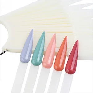 Tangger 200 PCs Nagel Presentation Nagel Display Tips Tipper Stiletto Nail Art Pop Sticks nail tips compartments false nail art-tipsticks 2 style - Nail Art 4