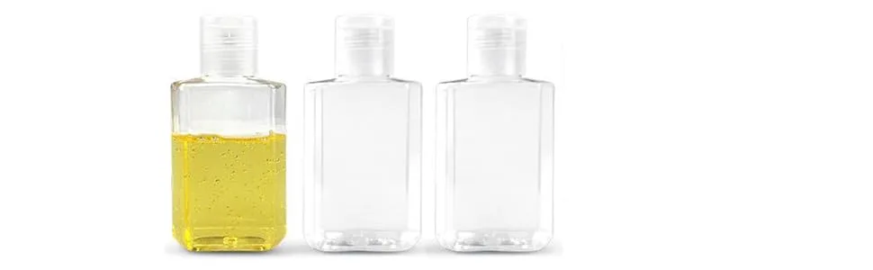 40pcs 2oz Empty Clear Travel PET Plastic Bottles with Flip Top Caps,Refillable Top Bottles, BPA/No Parabens - Empty bottle