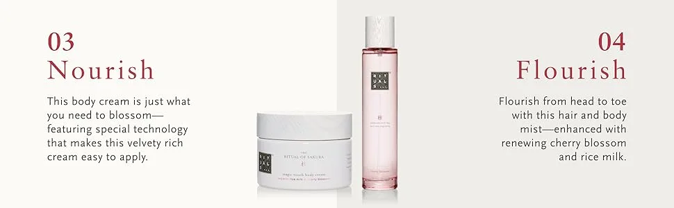 RITUALS Sakura Renewing Discovery Set - Foaming Shower Gel, Body Scrub & Body Cream with Rice Milk & Cherry Blossom - Sakura BTF 3