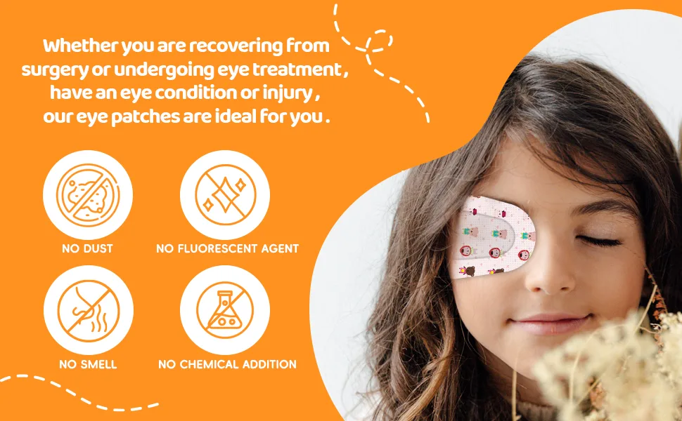 Andicage cute self-adhesive eye flaps for children with 3 different designs one-way eye flap pad for amblyopia Lazy Eye 60 pieces - product information 3