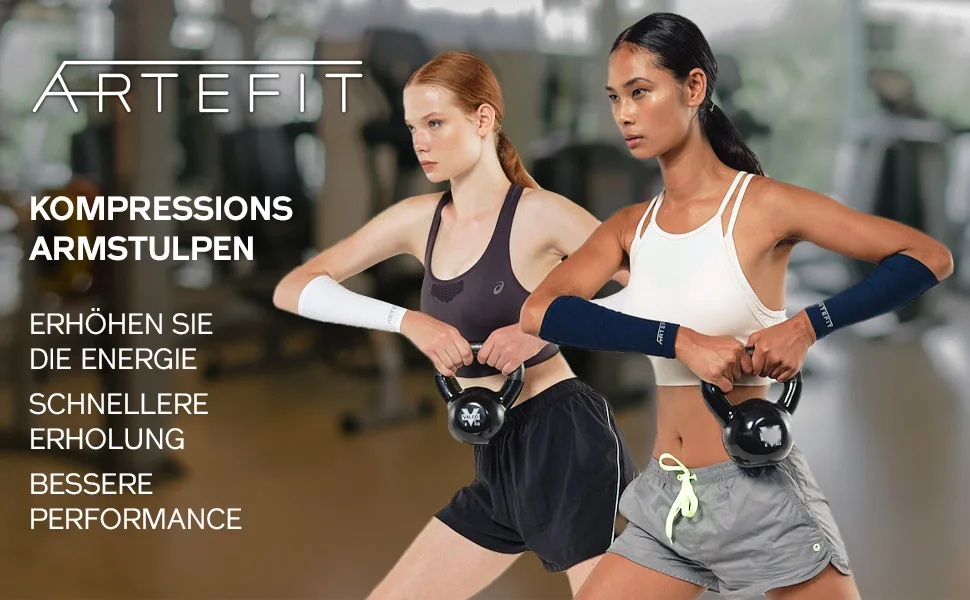 Artefit Forearm Sleeves - Compression Arm Sleeves - Forearm Protection for Sports - 12 Hours Compression - Kompression Armstulpen erhonen sie sie energie schnellere erholung bessere performance
