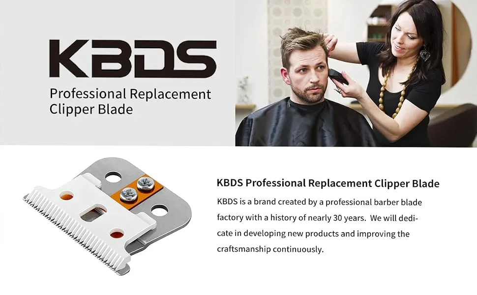 KBDS T Blades, T Blade Replacement for Trimmer 2 sets (Ceramic T Blade + Sliver Steel Blade) - t blade replacement blade