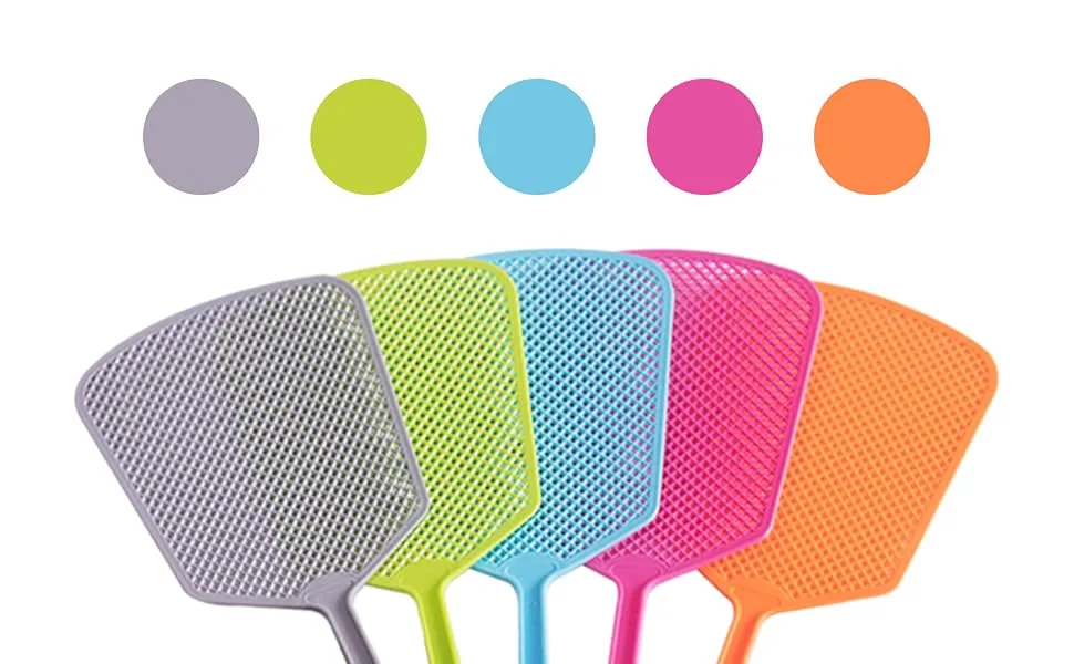 ValueHall Fly Swatter 5 Pack Plastic Fly Swatter Multi-Colored for Indoor and Outdoor Use V7024C (Color Mixing-2) - product information 1