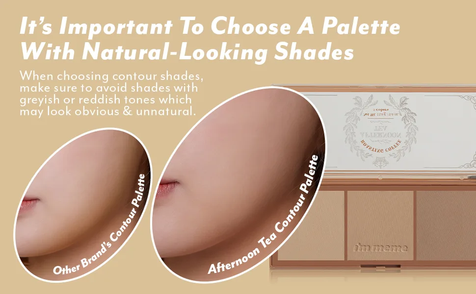 I'm Meme Palette - Afternoon Tea Contour | Buildable Coverage, 3 Shades, Light to Medium, Roasting Coffee, 0.4 Oz - product information 4