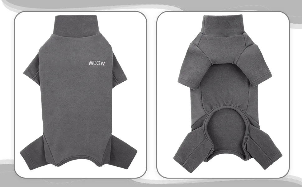 SPHYNX cat turtleneck one-piece catwear kittensbody kitten cats sweater coat shirts shirts 4-legged for sphynx/cornish rex/devon rex/Peterbald (gray m) m gray - Katzenbekleidung katzen pullover Katzenpulli wintermantel katze