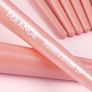 Makeup Brushes, MAANGE 20Pcs Makeup Brush Set Premium Synthetic Foundation Face Powder Blush Concealers Make Up Brushes Sets with Gift Box(Pink) - eye makeup brushes
