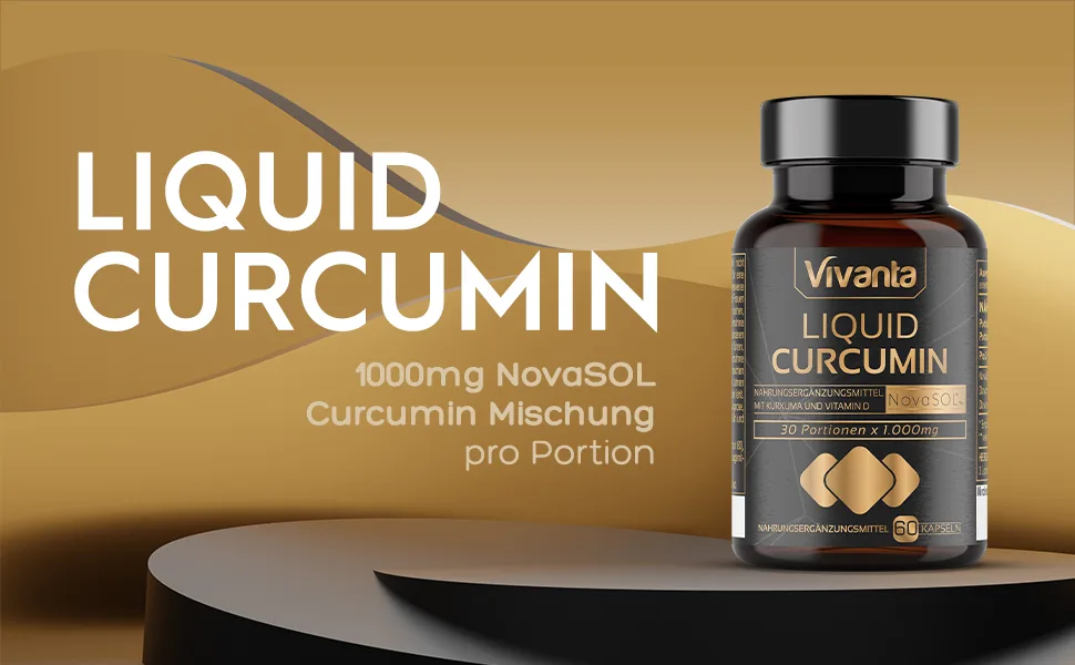 Liquid Curcumin - 60 capsules | liquid turmeric with 185x bioavailability | 500mg NovaSOL per capsule 60 pieces (1 pack) - kurkuma kapseln