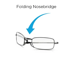 Read Optics Foldable Reading Glasses 2.5 Portable Computer Spectacles Fold in Half To Fit Compact Case.Anti Blue Light UV Ray Glar.Protective Clear Lens for PC Work Phone Gaming.Mens/Womens - Nasenbrücke, bequeme Passform, zusammenklappbar, für Herren und Damen, kleine Lesebrillen