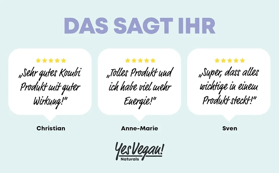 Vegan Complex - Vitamin B12 K2 D3 Iron Zinc selenium and Omega 3 - 120 capsules - especially for vegetarians and gifts - Supplements (1 piece) 1 piece (120 pack) - Das sagt ihr