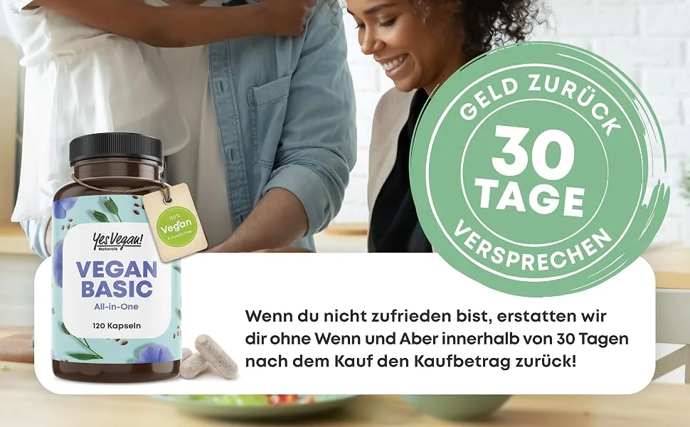 Vegan Complex - Vitamin B12 K2 D3 Iron Zinc selenium and Omega 3 - 120 capsules - especially for vegetarians and gifts - Supplements (1 piece) 1 piece (120 pack) - Unser 30 Tage Versprechen