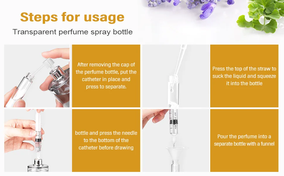 Liseng 200pcs / Lot 2ml Transparent plastic spray bottle Small cosmetic packaging atomizer-perfume bottles atomizer-fluid container - Transparente Kunststoff-SprüHflasche Kleine Kosmetikverpackung ZerstäUber-ParfüMflaschen