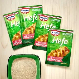 Dr. Oetker Yeast 4-pack 20-pack (20 x 28 g pack) 28 g (20-pack) - Hefe Inhalt