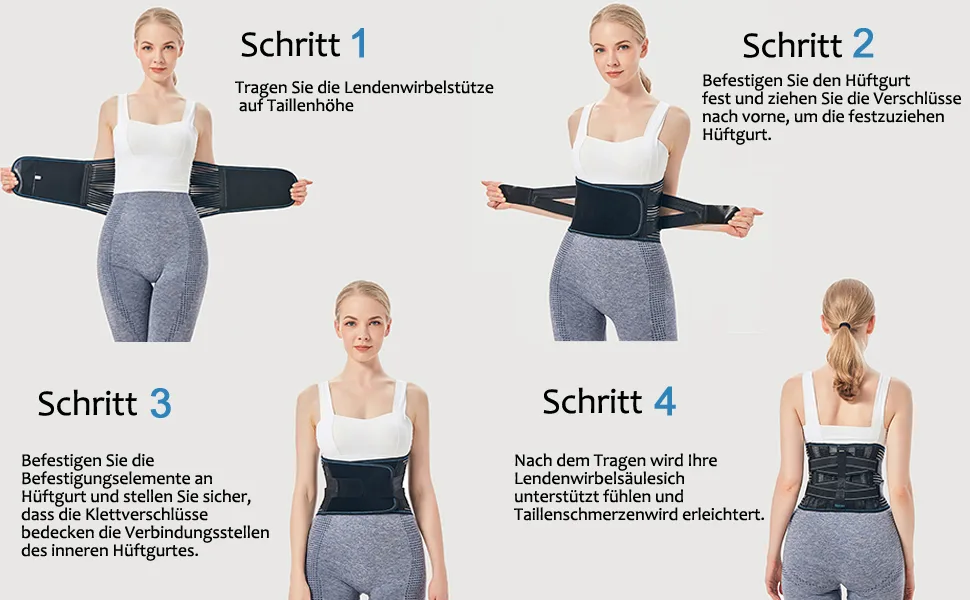 Mercase back bandage back belt for men and women back support with interchangeable support struts to relieve pain in the lower back sciatica herniated disc XL - product information 4