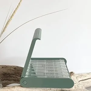 24/7 MEDICASE Danish Design Pill Box for 7 Days - For smaller pill dosages (Dust Blue) - Grün pillendose