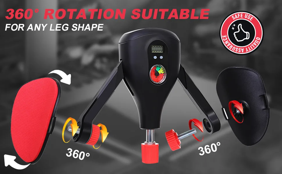 Thigh trainer (adjustable - angle and starch) pelvic floor trainer women and men multifunctional leg trainer for home hip training + arm training + countable design - Armtraining