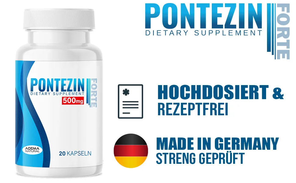 Adema Natural - Pontezin capsule 2 Pack for men - immediate effect - extra effective capsules for the active man - effective - better performance - natural ingredients - 500 mg - 40 pcs - 2.0 1