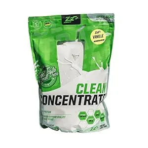 Zec+ Nutrition Clean Concentrate 1000 g Vanilla flavour Whey protein powder vanilla 1 kg (1 pack) - ZEC+ Clean Concentrate Protein-Pulver Molkenproteinpulver Whey-Protein Eiweißpulver Whey Shake