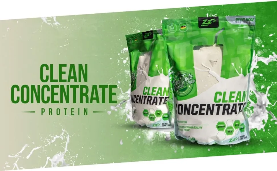 Zec+ Nutrition Clean Concentrate 1000 g Vanilla flavour Whey protein powder vanilla 1 kg (1 pack) - ZEC+ Clean Concentrate Protein-Pulver Molkenproteinpulver Whey-Protein Eiweißpulver Whey Shake