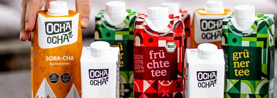 Cold Brew Tea & Coffee ready for drinking without sugar - trial package with coffee 4x200ml + green tea 6x500ml - calorie -free - caffeine -containing - vegan - Buchweizentee Grüntee Früchtetee und Kaffee von der Marke Ocha-Ocha.