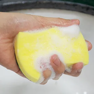 Clocked sponge flush sponge kitchen sponge two -sided cleaning sponge stain remover shear sponge 96 pieces size: 11 x 7 x 3cm ... 96 pack - Langwirkendes Waschmittel