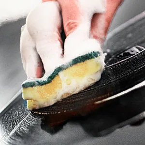 Clocked sponge flush sponge kitchen sponge two -sided cleaning sponge stain remover shear sponge 96 pieces size: 11 x 7 x 3cm ... 96 pack - Langwirkendes Waschmittel