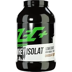Zec+ Nutrition Whey Isolate 1000 g Chocolate Low-fat protein powder made from pure whey protein Chocolate 1 kg (1 pack) - Whey Isolat Eiweißpulver Protein-Pulver Protein Shake Eiweiss Shake BCAA Muskelaufbau Whey Pulver