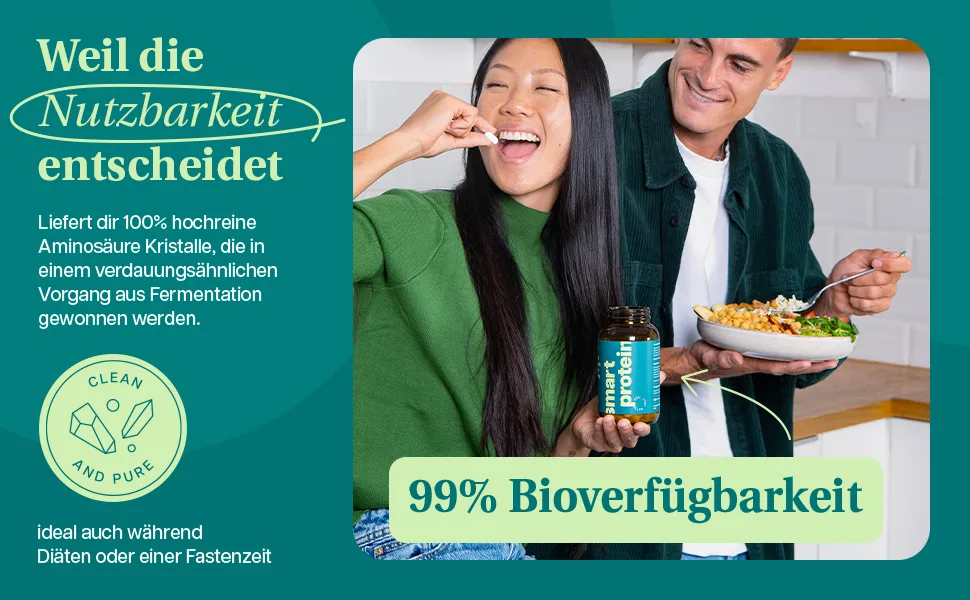 Everydays - Smart protein tablets - 100% pure amino acids complex high -dose - vegan & made in Germany - protein Alternative to protein shakes (180 tablets) - Everydays Smart Proteins