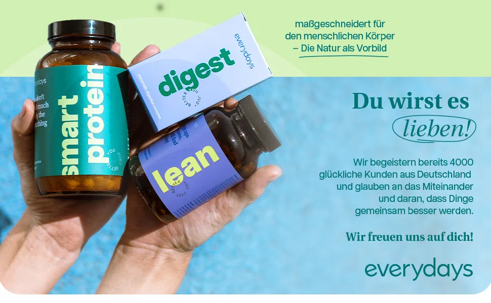 Everydays - Smart protein tablets - 100% pure amino acids complex high -dose - vegan & made in Germany - protein Alternative to protein shakes (180 tablets) - Everydays Smart Proteins