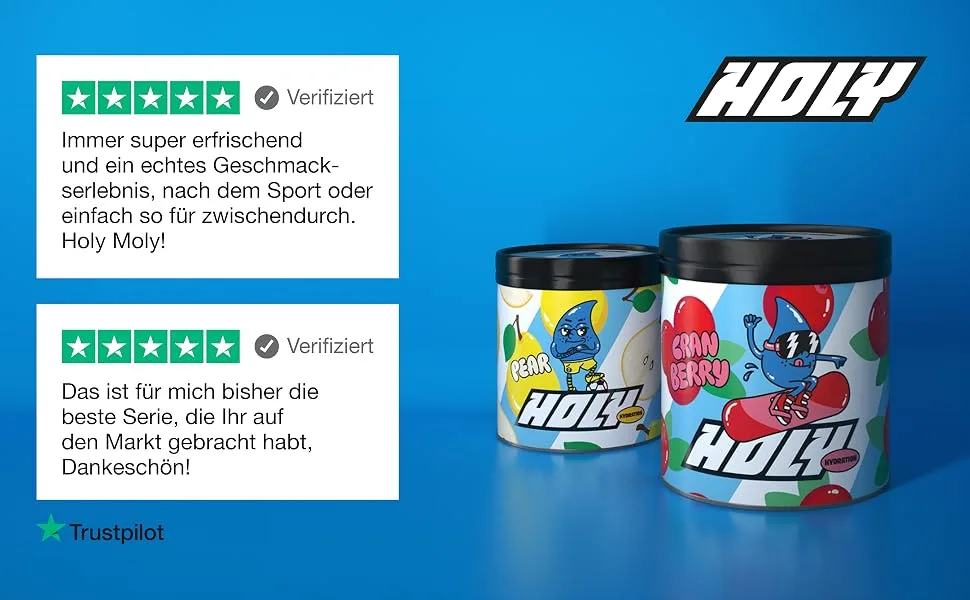 Holy Hydation 'White Peach' |50 portions with valuable electrolytes & minerals |Hydration drink |Vegan with 100% natural fruit aromas (350g) White Peach 350 g (1 Pack) - Hydration