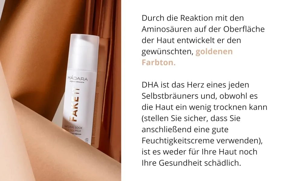 FAKE IT NATURAL LOOK SELF TAN MILK MADARA COSMETICS - product information 4